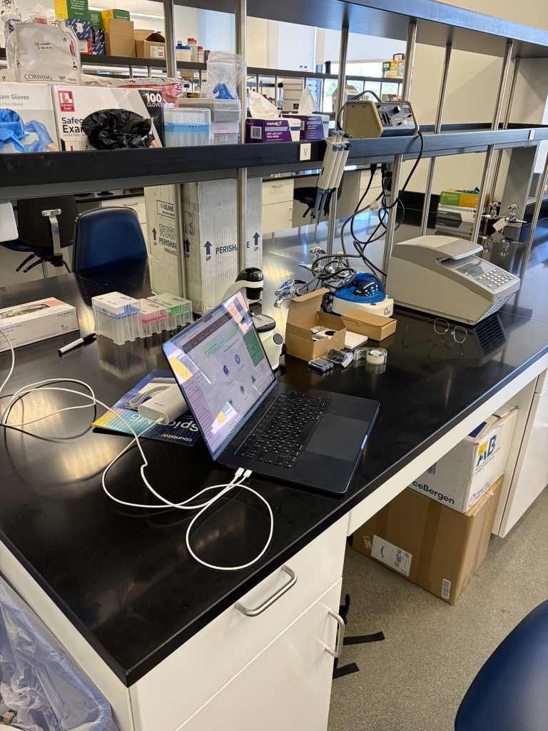 Lab bench, day 1